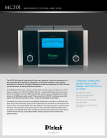 McIntosh MC-501 - Brochure 